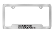Cadillac Hybrid Escalade Chrome Plated Metal Bottom Engraved License Plate Frame Holder
