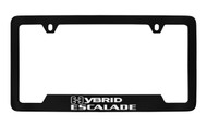 Cadillac Hybrid Escalade Black Coated Metal Bottom Engraved License Plate Frame Holder