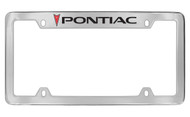 Pontiac 4 Hole Block Letters License Plate Frame (POA1-U)