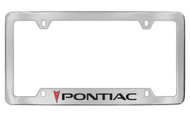 Pontiac 4 Hole Block Letters License Plate Frame (POA1-UF)