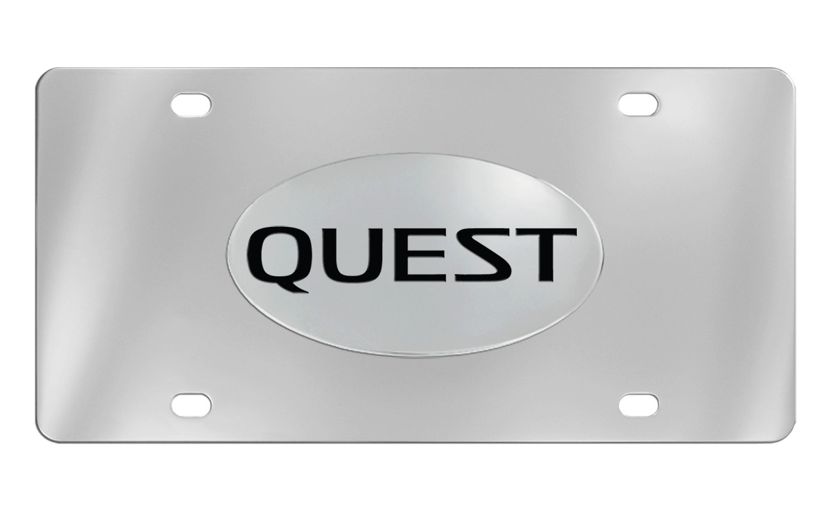 Nissan Quest Chrome Plated Metal License Plate Frame Holder