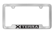 Nissan Xterra Chrome Plated Metal Bottom Engraved License Plate Frame Holder