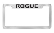 Nissan Rogue Chrome Plated Solid Brass Top Engraved License Plate Frame Holder