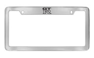 Nissan GTR Chrome Plated Solid Brass Top Engraved License Plate Frame Holder