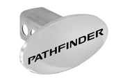 Nissan Pathfinder Chrome Plated Solid Brass Oval Hitch Cover 