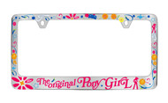 Ford Mustang The Original Pony Girl with Screen Printed Graphics_ Plastic License Plate Frame