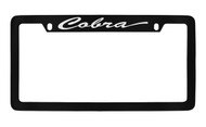 Ford Cobra Top Engraved Black Coated Zinc Frame with Silver Imprint Script