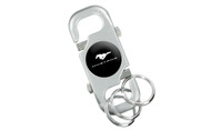 Mustang Metal Keychain with multi key rings