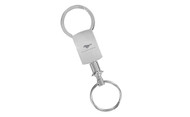 Chrome Plated Pull apart Keychain with Mustang Imprint 