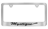 Mercury Mystique Script Chrome Plated Solid Brass License Plate Frame