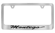 Mercury Montego Script Chrome Plated Solid Brass License Plate Frame