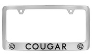 Mercury Cougar Chrome Plated Solid Brass License Plate Frame