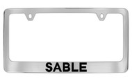 Mercury Sable Chrome Plated Solid Brass License Plate Frame