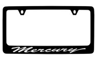 Mercury Wordmark Script Black Coated Zinc License Plate Frame