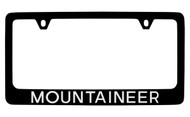 Mercury Mountaineer Black Coated Zinc License Plate Frame