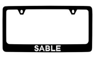 Mercury Sable Black Coated Zinc License Plate Frame