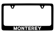 Mercury Monterey Black Coated Zinc License Plate Frame