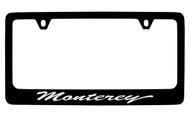 Mercury Monterey Script Black Coated Zinc License Plate Frame