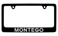 Mercury Montego Black Coated Zinc License Plate Frame
