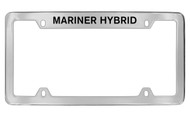 Mercury Mariner Hybrid Top Engraved Chrome Plated Solid Brass License Plate Frame with Black Imprint