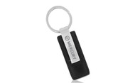 Mercury Black Leather Keychain In a Black Gift Box