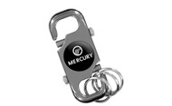 Mercury Black Nickel Plated Stubby Keychain In a Black Gift Box
