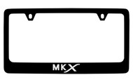 Lincoln MKX Black Coated Zinc License Plate Frame Holder with Silver Imprint