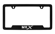 Lincoln MKX Bottom Engraved Black Coated Zinc License Plate Frame Holder
