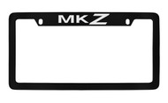 Lincoln MKZ Top Engraved Black Coated Zinc License Plate Frame Holder