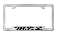 Lincoln MKZ Script Bottom Engraved Solid Brass License Plate Frame Holder