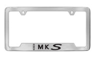 Lincoln MKS with Logo Bottom Engraved Solid Brass License Plate Frame Holder 