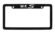 Lincoln MKS Top Engraved Black Coated Zinc License Plate Frame Holder