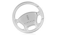 Lincoln Plain Steering Wheel Keychain In a Black Gift Box