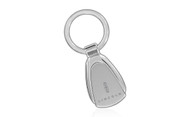 Lincoln Stainless Pear Shape Keychain In a Black Gift Box