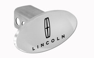 Lincoln Oval Trailer Hitch Cover Plug with Logo and Wordmark