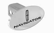 Lincoln Navigator Oval Trailer Hitch Cover Plug with Lincoln Logo