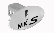 Lincoln MKS Oval Trailer Hitch Cover Plug with Lincoln Logo