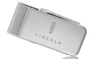 Lincoln Chrome Plated Money Clip with Curved Satin Finish On Back