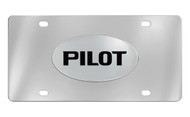 Honda Pilot Chrome Plated Solid Brass Emblem Attached To a Stainless Steel Plate