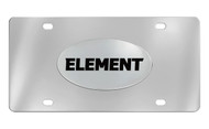 Honda Element Chrome Plated Solid Brass Emblem Attached To a Stainless Steel Plate