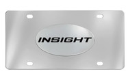 Honda Insight Chrome Plated Solid Brass Emblem Attached To a Stainless Steel Plate