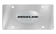 Honda Ridgeline Chrome Plated Solid Brass Emblem Attached To a Stainless Steel Plate