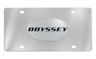 Honda Odyssey Chrome Plated Solid Brass Emblem Attached To a Stainless Steel Plate