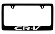 Honda CR-V  Black Coated Zinc License Plate Frame Holder with Silver Imprint