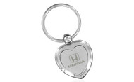 Honda Chrome On Chrome Heart Emblem Keychain In a Black Gift Box