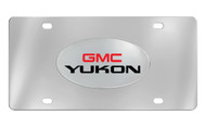 GMC Yukon Chrome Plated Solid Brass Emblem Attached To a Stainless Steel Plate