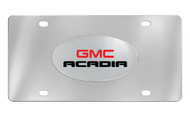 GMC Acadia Chrome Plated Solid Brass Emblem Attached To a Stainless Steel Plate