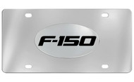 Ford F-150 Chrome Plated Solid Brass Emblem Attached To a Stainless Steel Plate