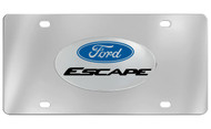 Ford Escape with Logo Chrome Plated Solid Brass Emblem Attached To a Stainless Steel Plate