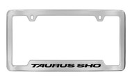 Ford Taurus Sho Bottom Engraved Chrome Plated Solid Brass License Plate Frame Holder with Black Imprint